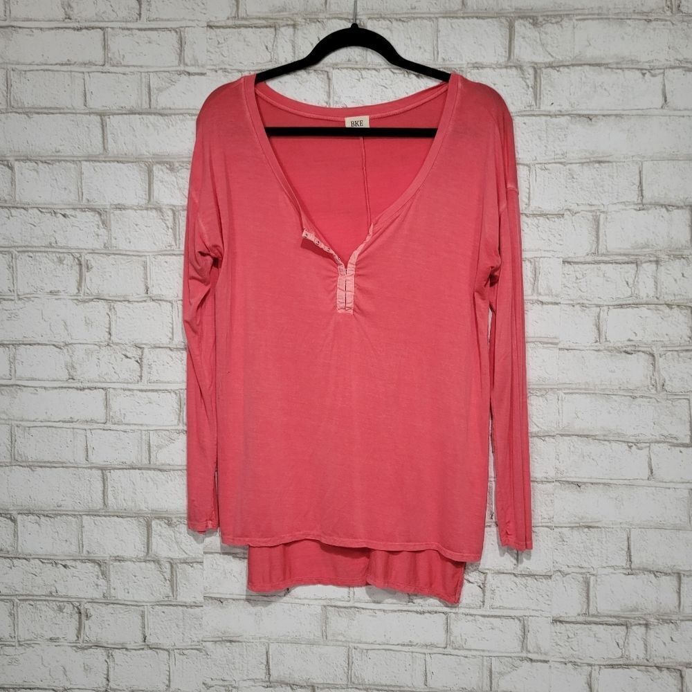 BKE pink long‎ sleeve top